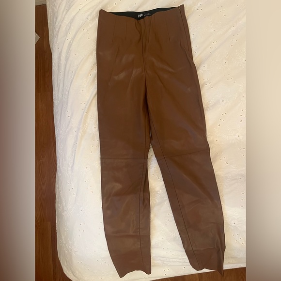 Zara faux leather leggings - Picture 3 of 4